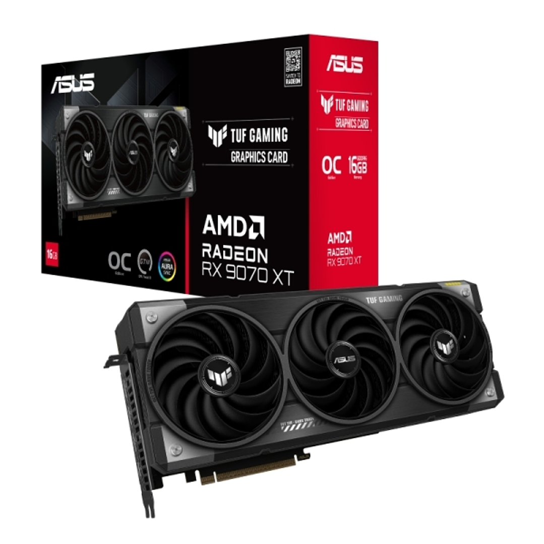 Asus TUF Gaming Radeon RX 9070 XT OC Tarjeta Gráfica 16GB GDDR6 1