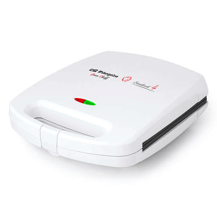 Orbegozo SW 7100 Sandwichera Duradera y Completa - Potencia 1500W - Antiadherente - Almacenamiento Vertical y Horizontal - Proteccion Sobrecalentamien 1