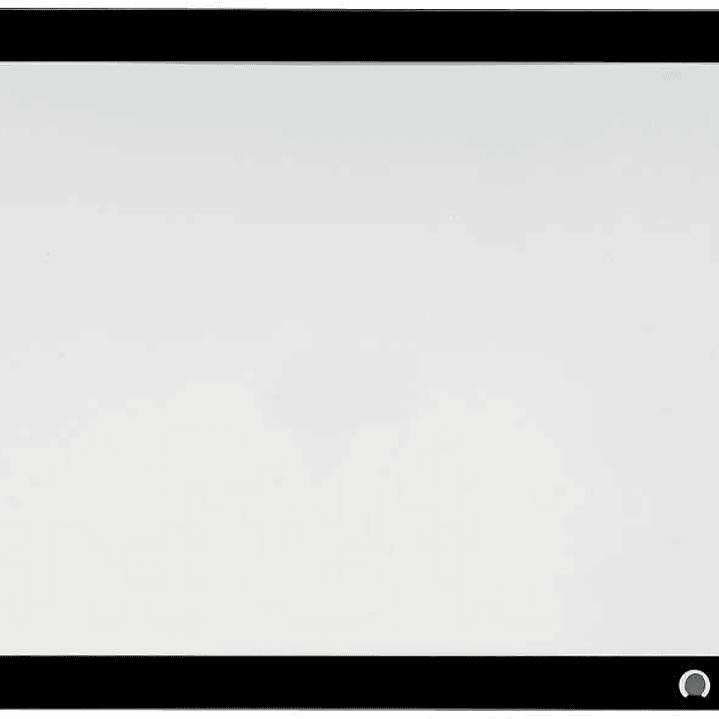 Nobo Pizarra Blanca Magnetica Pequeña con Clip para Notas 430x580mm - Diseño sin Marco - Funciones de Gancho - Color Blanco 1