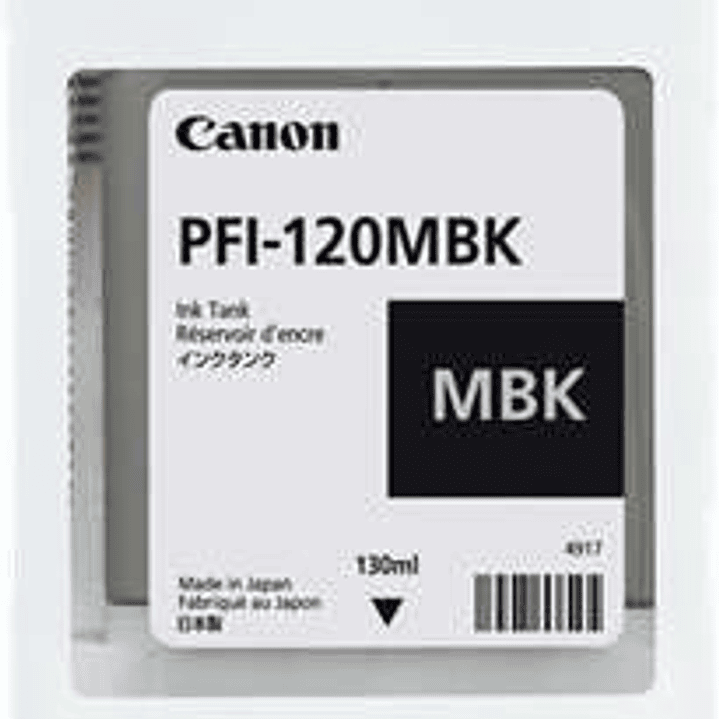 Canon PFI120 Negro Mate Cartucho de Tinta Original - 2884C001 1