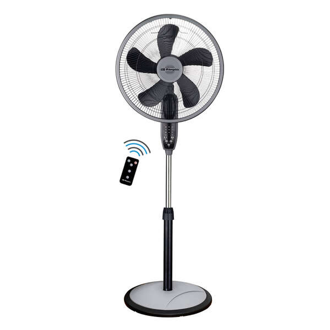 Orbegozo SF 0246 Ventilador de Pie 3 en 1 - Potente y Silencioso - 3 Modos de Ventilacion - Temporizador hasta 7.5h - Altura Regulable - Mando a Dista 1