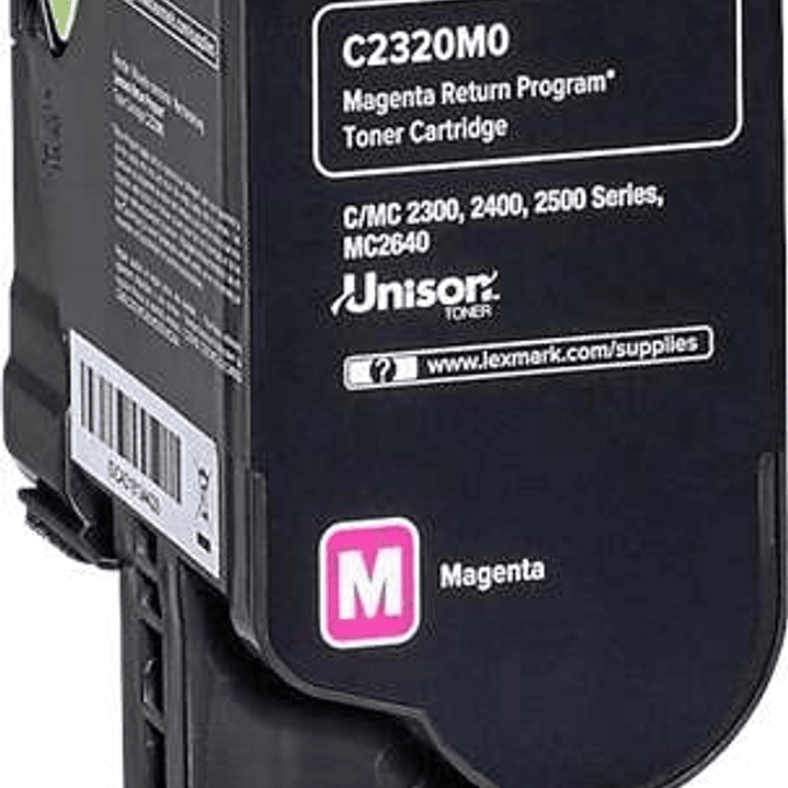 Lexmark C2325/C2425/C2535/MC2325/MC2425/MC2535/MC2640 Magenta Cartucho de Toner Original - C2320M0 1