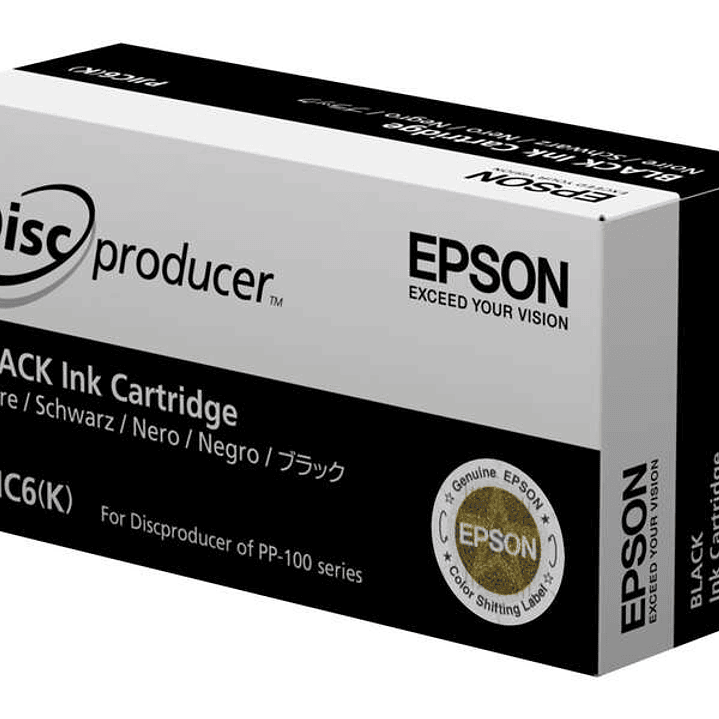 Epson PJIC6/PJIC7 Negro Cartucho de Tinta Original - C13S020693/C13S020452 1