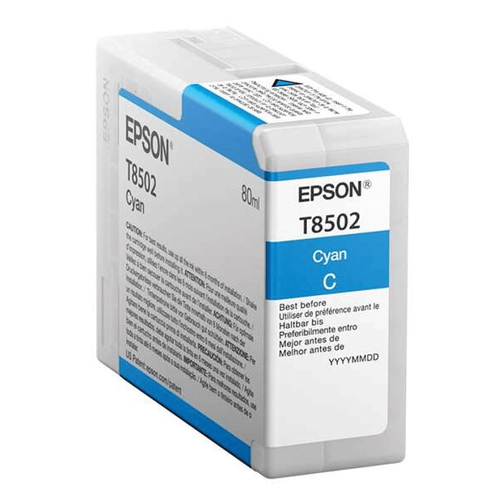 Epson T8502 Cyan Cartucho de Tinta Original - C13T850200 1