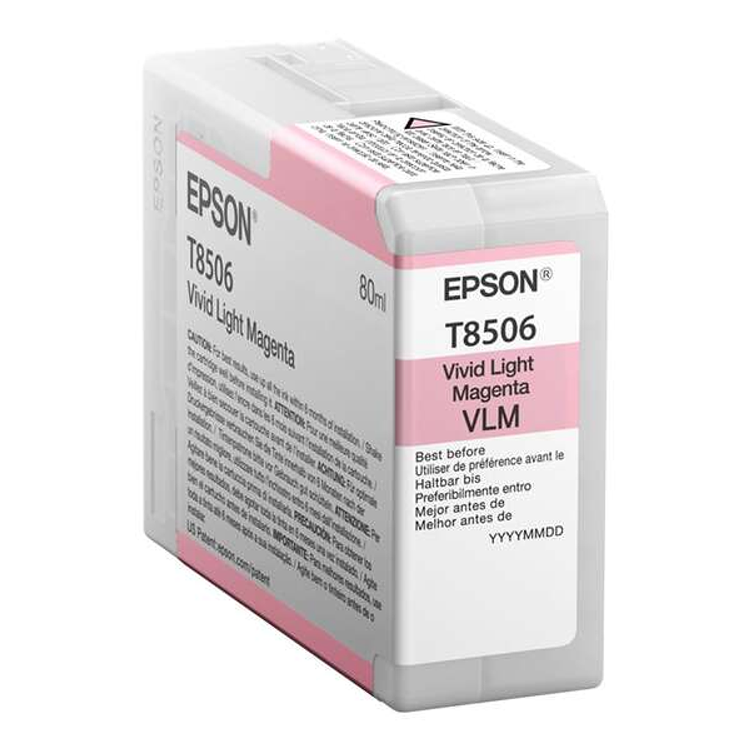 Epson T8506 Magenta Light Cartucho de Tinta Original - C13T850600 1