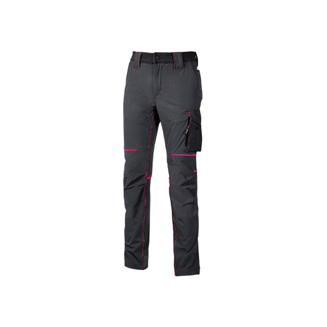 Upower World Lady Pantalon de Tejido U-4 - Talla 2XL - Resistente y Transpirable, Secado Rapido, Multiples Bolsillos Funcionales, Ajuste Retractil, De 1