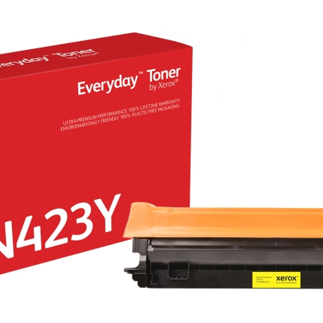 Xerox Everyday Brother TN421/TN423/TN426 Amarillo Cartucho de Toner Generico - Reemplaza TN421Y/TN423Y/TN426Y 1