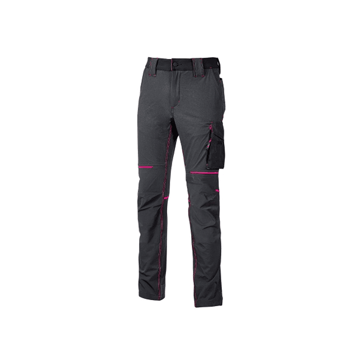 Upower World Lady Pantalon de Tejido U-4 Stretch - Talla M - Resistente y Transpirable, Secado Rapido, Multiples Bolsillos Funcionales, Ajuste Retract 1