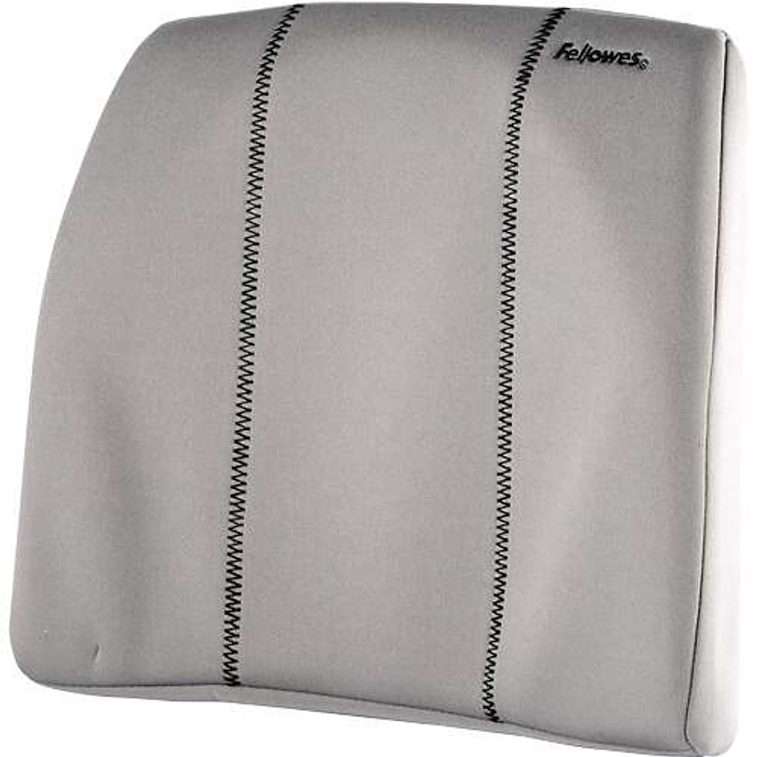 Fellowes Smart Suites Respaldo de Espuma Ergonomico - Espuma de Alta Densidad - Correa Ajustable - Color Gris 1