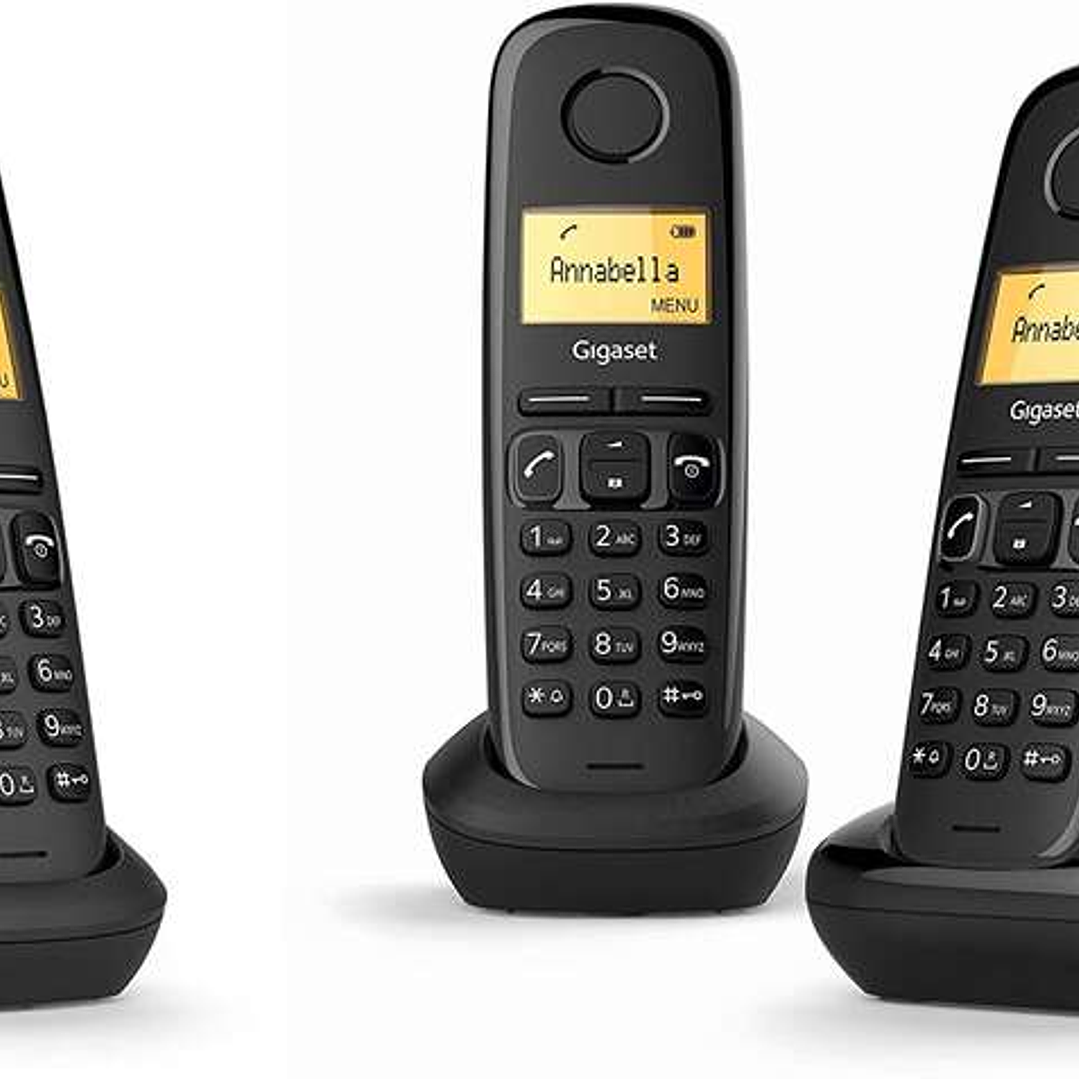 Gigaset A170 Trio Telefono Inalambrico Dect + 2 Supletorios - Identificador de Llamadas - Bloqueo de Teclado - Control de Volumen 1