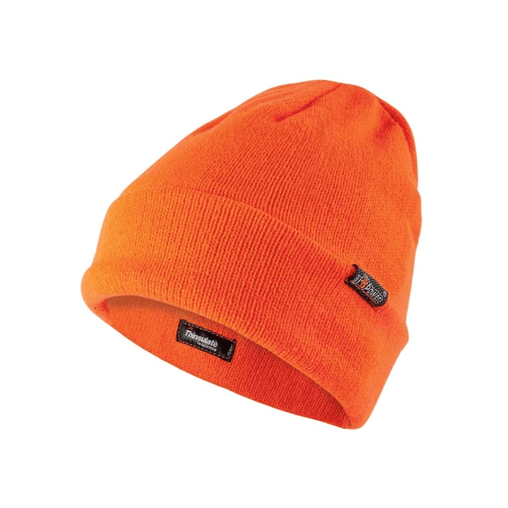 Upower One Ropa de Trabajo con Gorro de Invierno Thinsulate - Talla Unica - Comodidad y Proteccion, Linea Plus, Material Acrilico - Color Naranja Fluo 1
