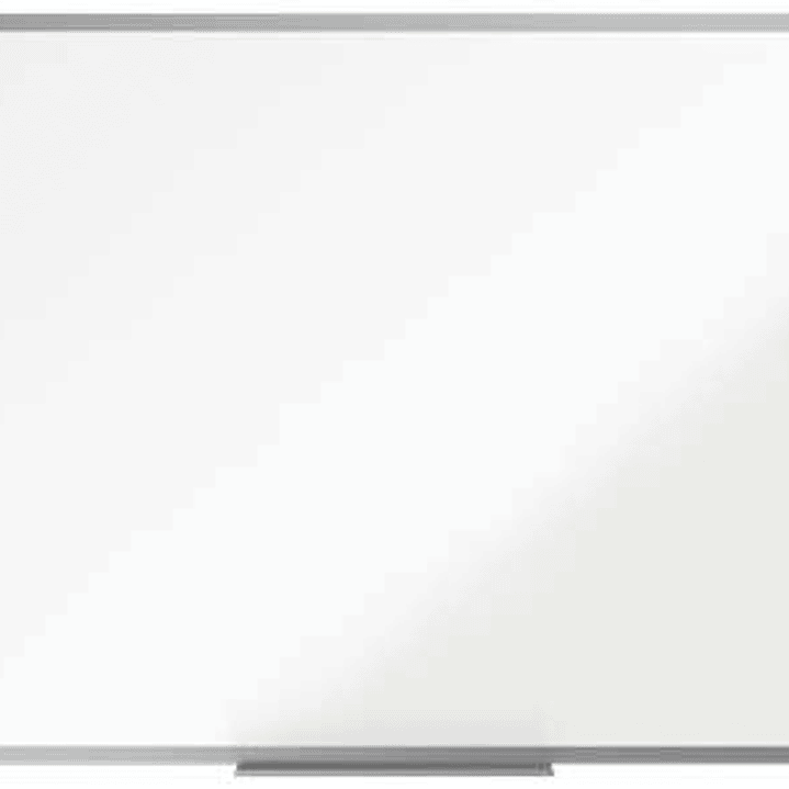 Nobo Essence Pizarra Magnetica de Acero 900x600mm - Marco de Aluminio Anodizado - Bandeja para Rotuladores - Color Blanco 1