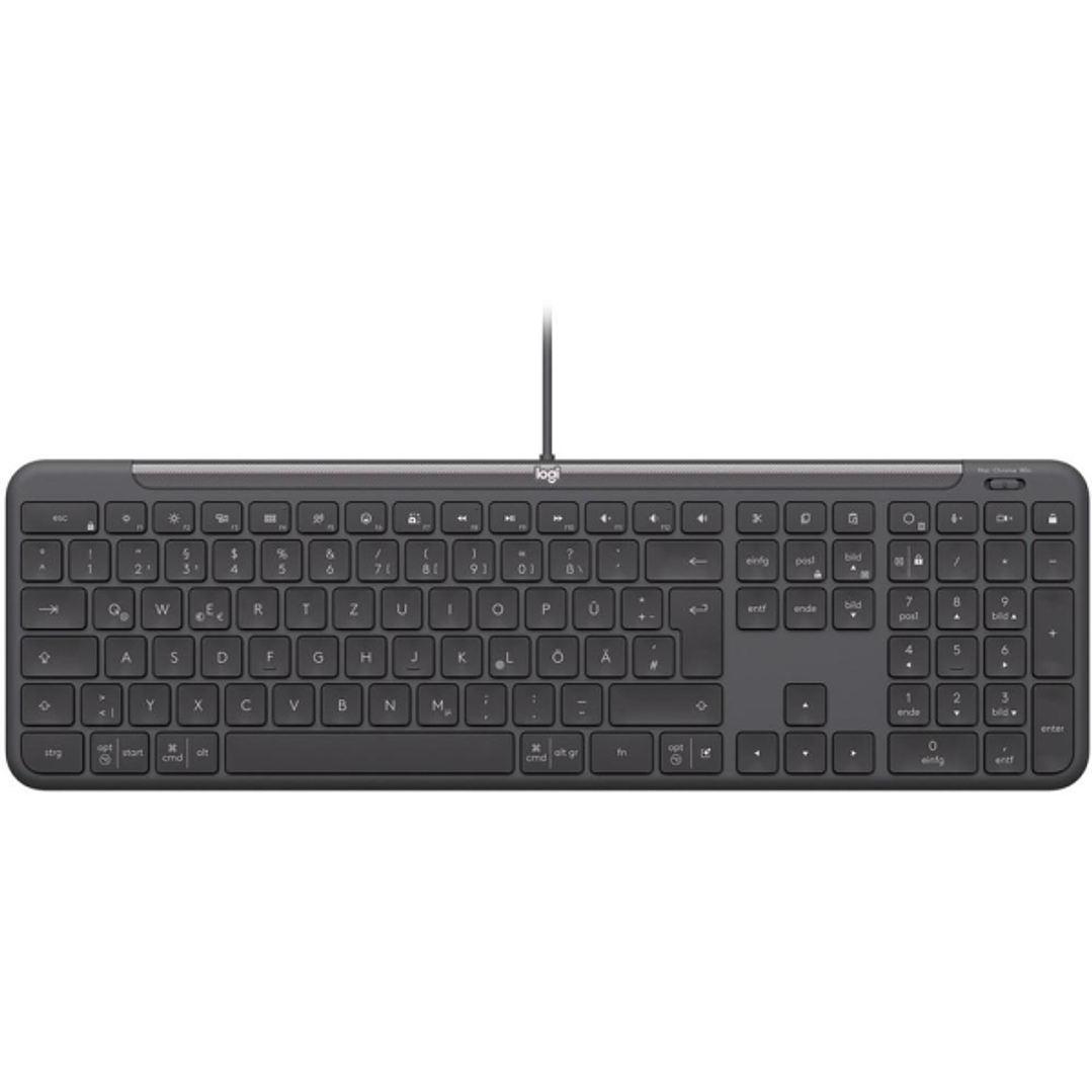 Logitech Signature Slim K620 Teclado USB - Atajos de Productividad con Tecla de IA y Controles de Reunion - Diseño Slim - Color Grafito 1