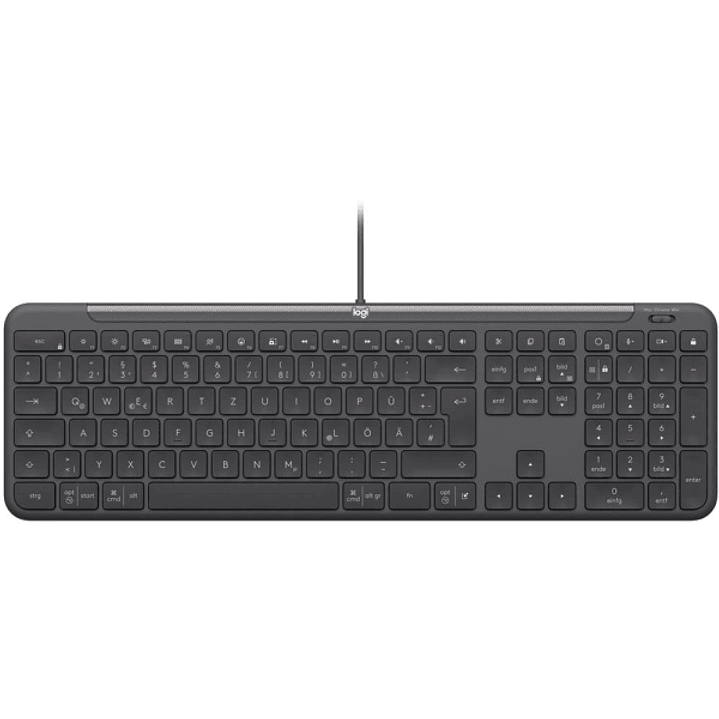 Logitech Signature Slim K620 Teclado USB - Atajos de Productividad con Tecla de IA y Controles de Reunion - Diseño Slim - Color Grafito 1