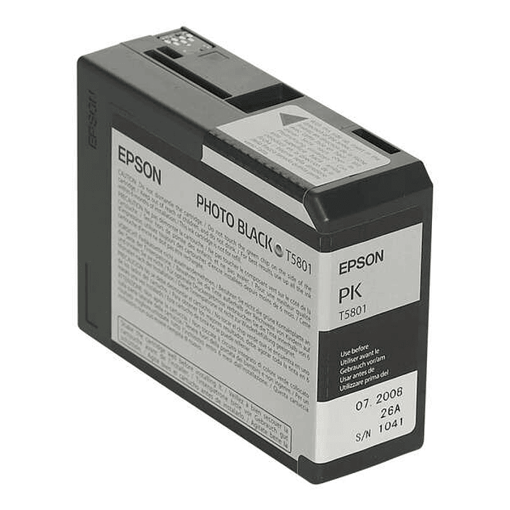 Epson T5801 Negro Photo Cartucho de Tinta Original - C13T580100 1