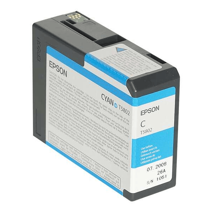 Epson T5802 Cyan Cartucho de Tinta Original - C13T580200 1