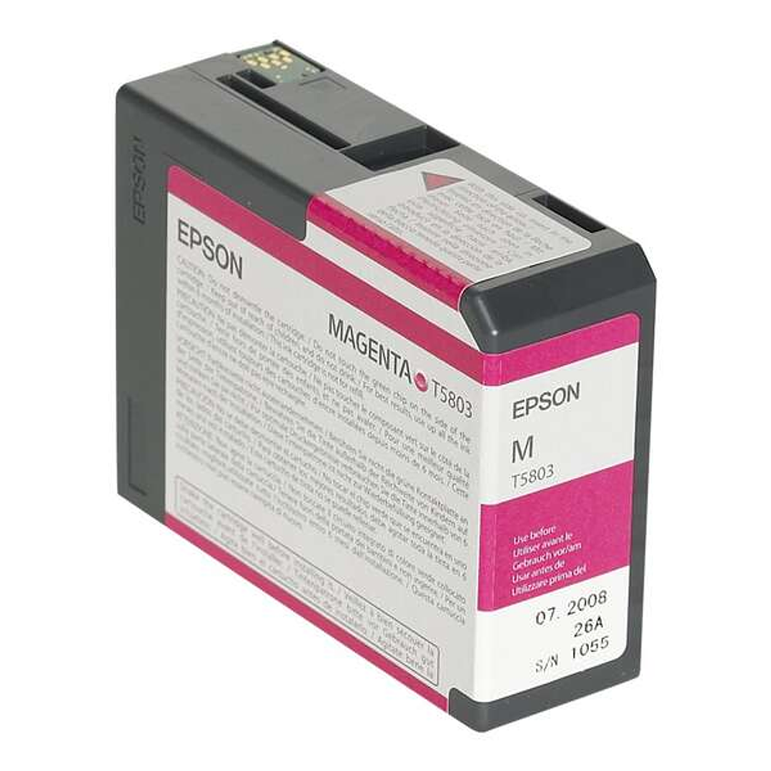 Epson T5803 Magenta Cartucho de Tinta Original - C13T580300 1