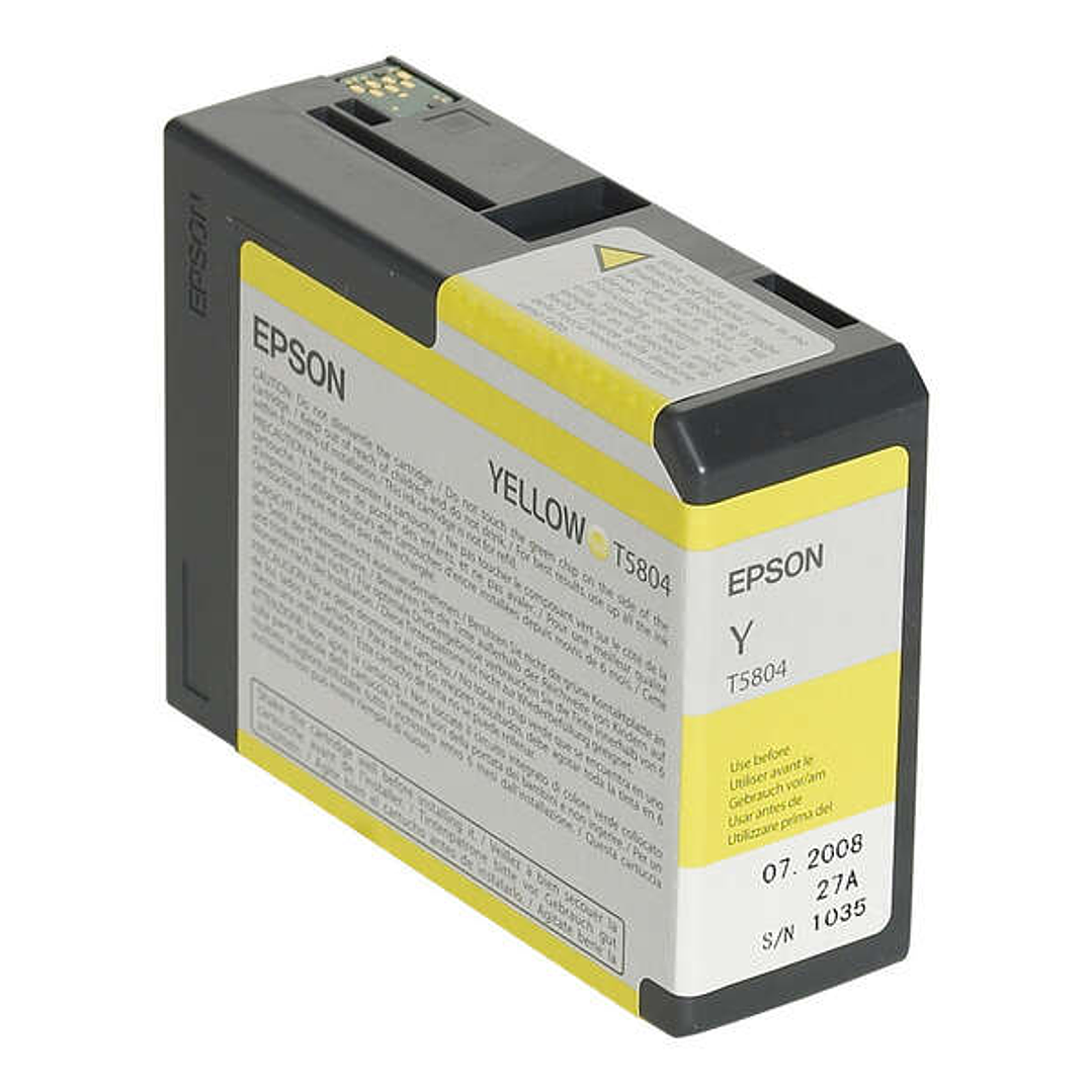 Epson T5804 Amarillo Cartucho de Tinta Original - C13T580400 1