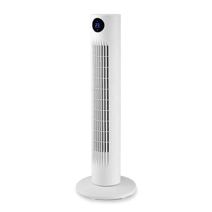 Orbegozo TWM 0960 Ventilador de Torre - Potente Motor de 60W - Altura de 78cm - Panel LED con Indicador de Temperatura - Funcion Temporizador de 12h - 1
