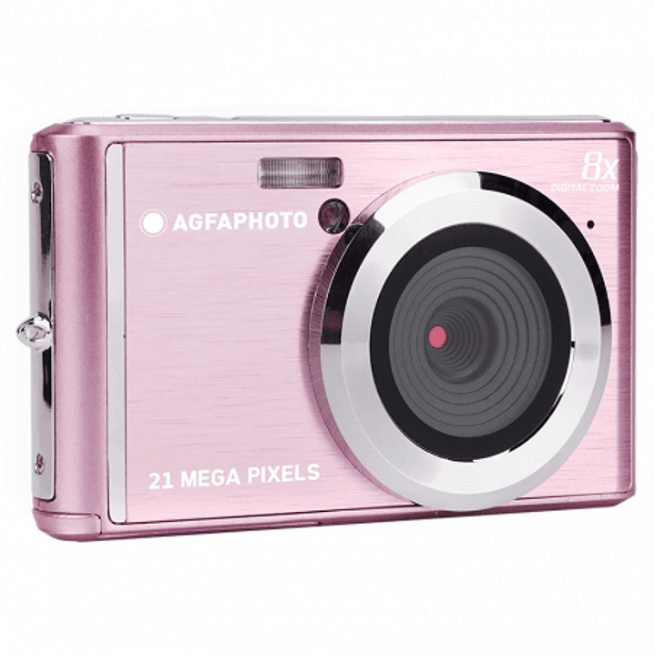 Agfaphoto DC5200 Camara Digital -  Sensor CMOS - Zoom Optico 8x - Color Rosa 1
