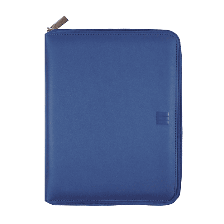 Finocam Open Clan Agenda Organizador - Anual 2026 - Cierre de Cremallera - Formato 500 - 170x40x220mm - Semana Vista en Vertical - Color Azul 1