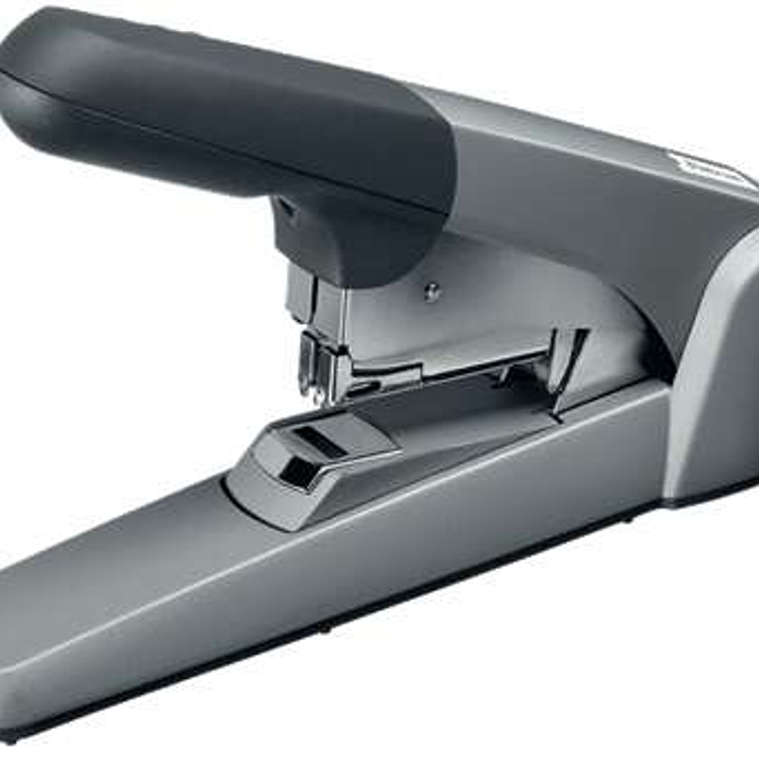 Petrus 1400 Grapadora de Gruesos - Hasta 60 Hojas - Grapado Plano - Para Grapas 25/10 - Color Gris 1