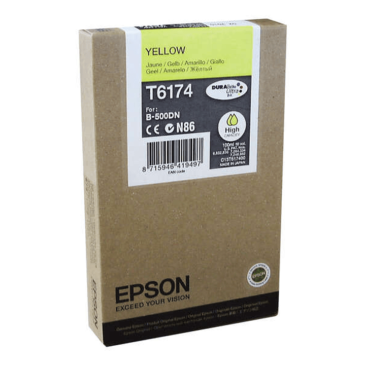 Epson T6174 Amarillo Cartucho de Tinta Original - C13T617400 1