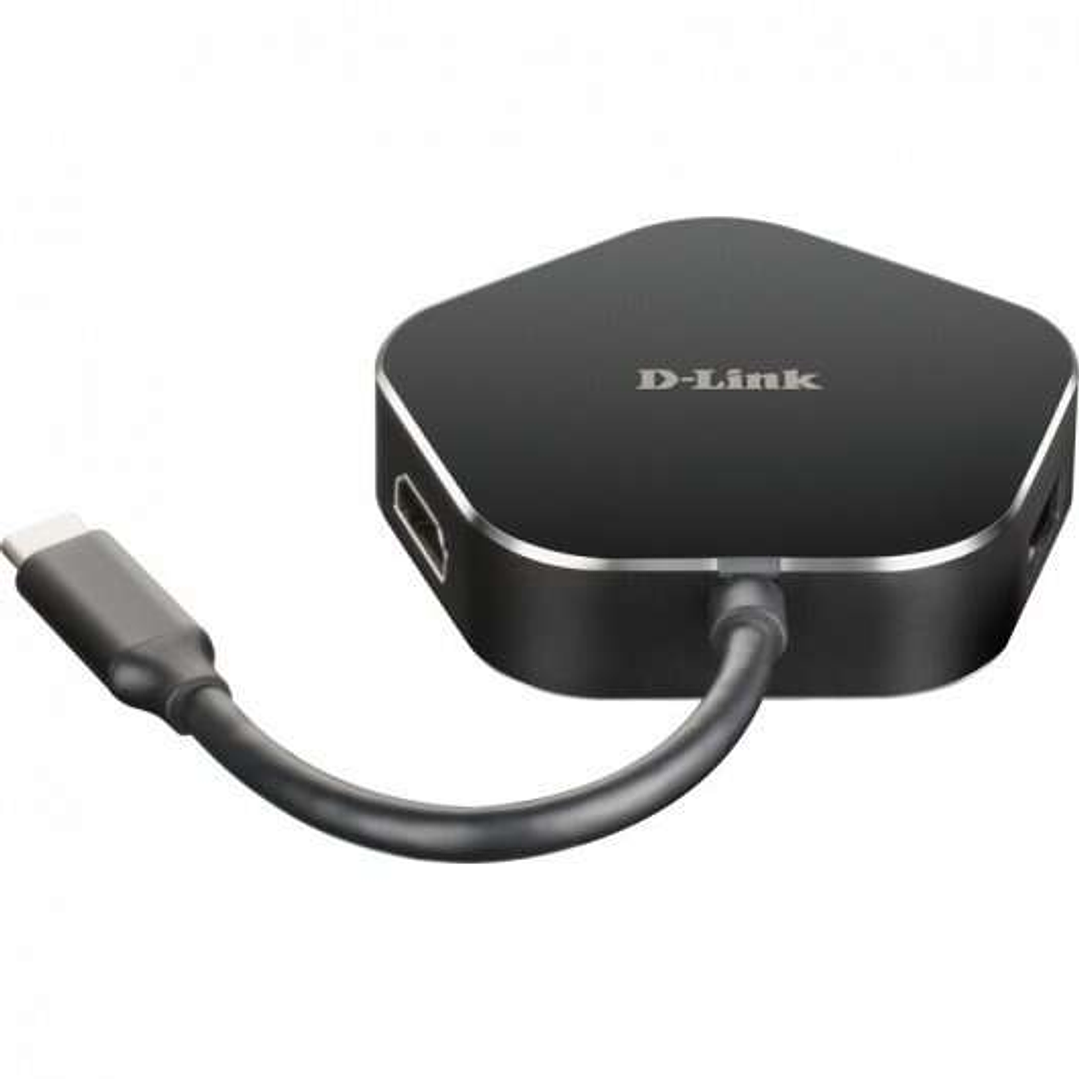 D-Link Hub USB-C a HDMI, USB-C, 2x USB 3.0 1