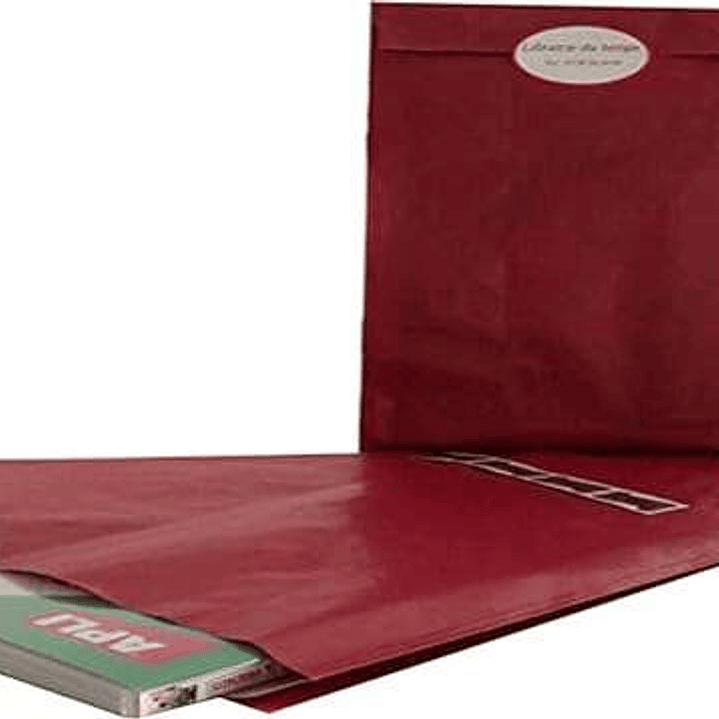 Apli Pack de 250 Sobres Kraft - Tamaño 24x43x7mm - Papel Kraft 50g/m² - Reutilizables y Reciclables - Color Rojo 1