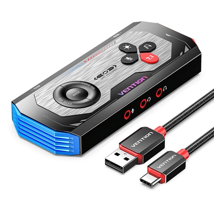 Vention Tarjeta de Sonido Gaming USB-C - 7.1 - Color Gris 1