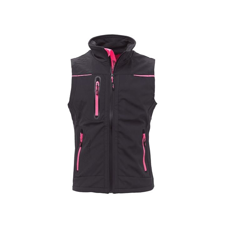 Upower Universe Lady Chaleco Softshell Impermeable - Talla M - Transpirable y Resistente al Viento, Forro Micropolar, Cremallera Impermeable, Bolsillo 1