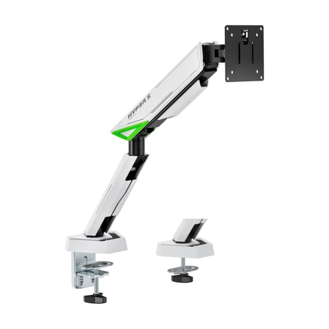 Aisens Soporte de Mesa Gaming Contrapeso Giratorio e Inclinable Para Monitor-TV 16kg - 3 Pivotes - 1 Brazo- 17