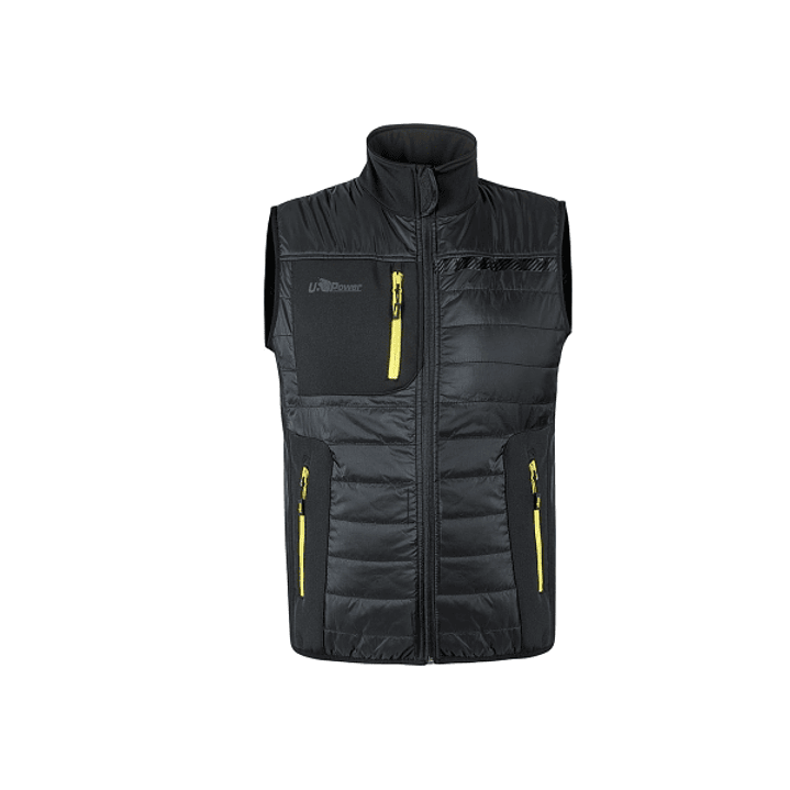 Upower Wall Chaleco de Trabajo con Relleno en Grafeno - Talla 3XL - Termorregulacion Avanzada, Repelente al Agua, Propiedades Bacteriostaticas, Multib 1