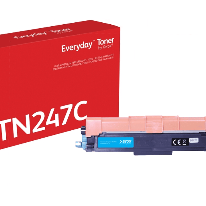 Xerox Everyday Brother TN247/TN243 Cyan Cartucho de Toner Generico - Reemplaza TN247C/TN243C 1
