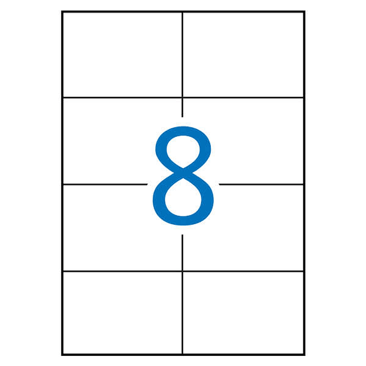 Apli Etiquetas Blancas Permanentes para Laser 105.0 x 74.0mm 250 Hojas 1
