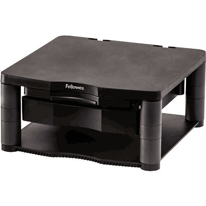 Fellowes Soporte para Monitor Plus - 5 Ajustes de Altura - Cajon de Almacenamiento - Peso Max 36kg 1