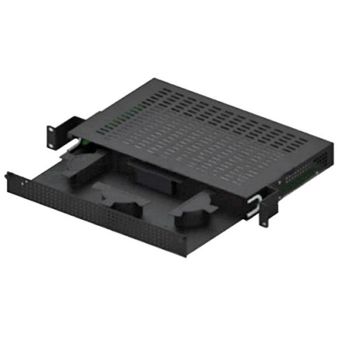 WP Cajon de Fibra Optica para Armario 1U - Metalico - hasta 3m de Cable con 24 Fibras - 550x400x300mm - Color Negro 1