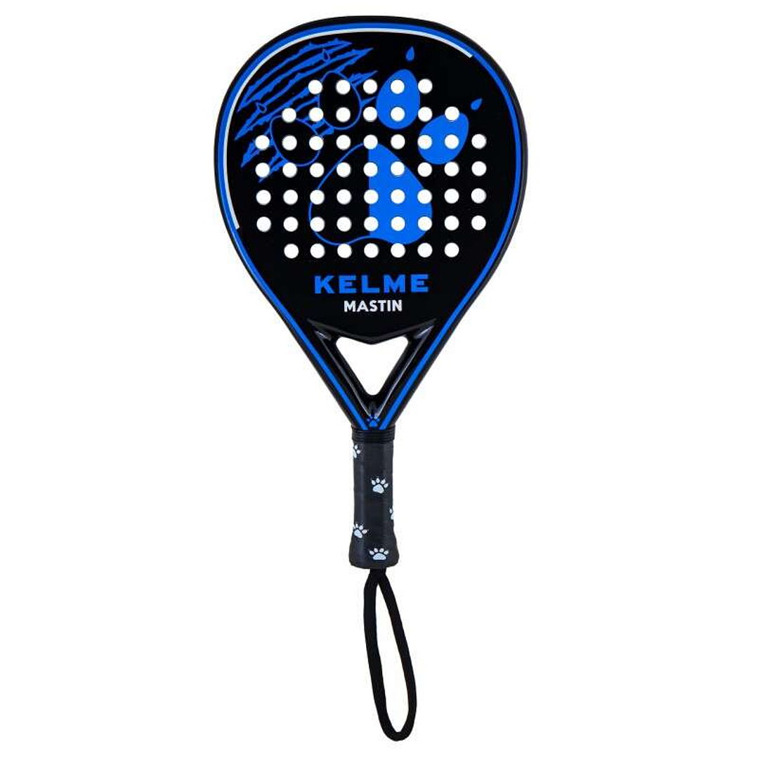 Kelme Mastin Pala de Padel - Forma Mixta - Marco y Cara 100% Fibra de Vidrio - Nucleo Goma Eva 1