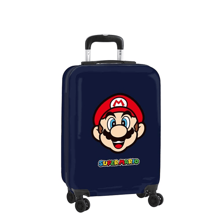 Safta Super Mario Mamma Mia Maleta Trolley de Cabina 20 - Cierre con Candado - Interior Forrado - Organizacion Interna - Ruedas Giratorias - 40L - 34 1