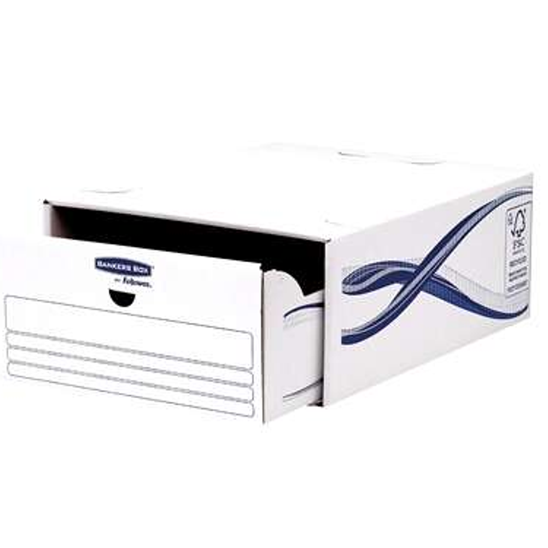 Fellowes Bankers Box Basic Pack de 5 Cajones Archivadores - Carton Reciclado Certificacion FSC 1