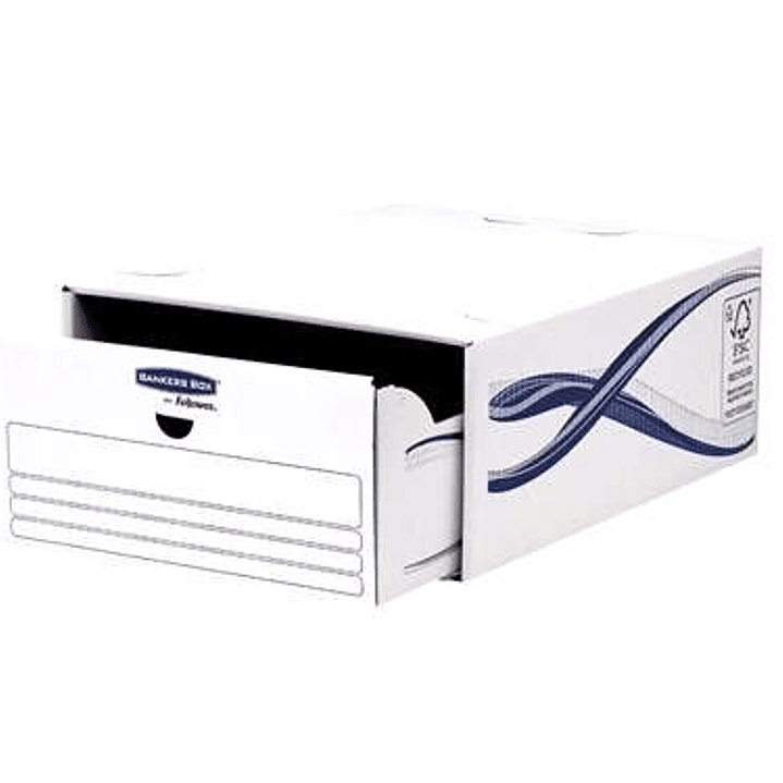 Fellowes Bankers Box Basic Pack de 5 Cajones Archivadores - Carton Reciclado Certificacion FSC 1
