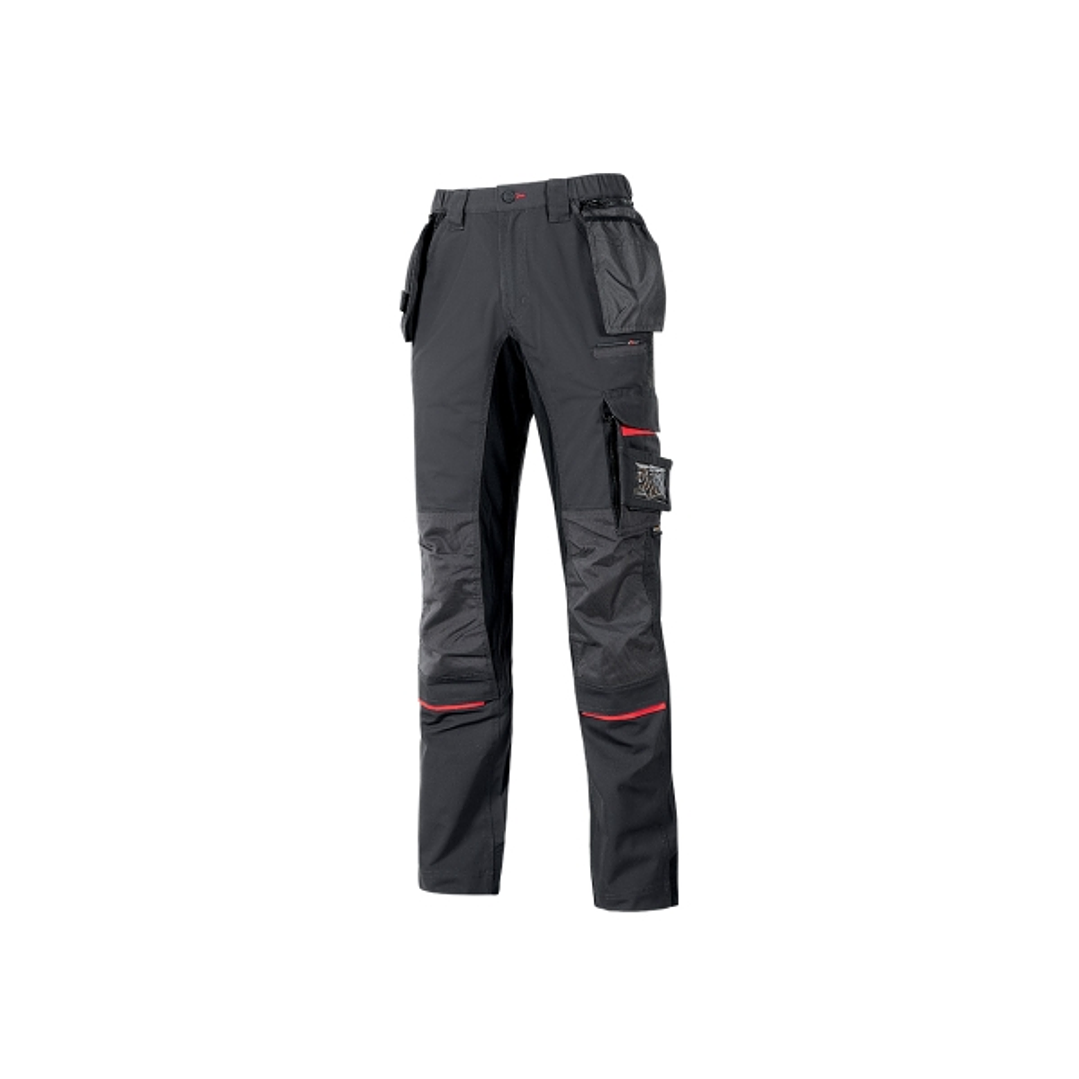 Upower Race Pantalon - Talla 64 - Multiples Bolsillos Desmontables, Refuerzos en Cordura, Detalles Reflectantes, Proteccion DPI1, Costuras Triples, Aj 1