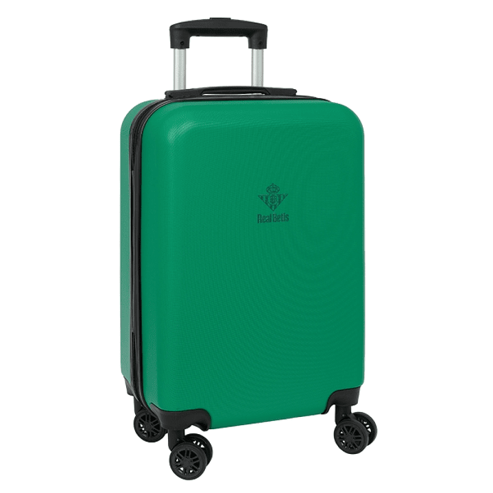 Safta Real Betis Balompie Maleta Trolley de Cabina 20 - Cierre con Candado - Interior Forrado - Bolsillo de Red - Ruedas 360º - Asa Extensible - Mate 1