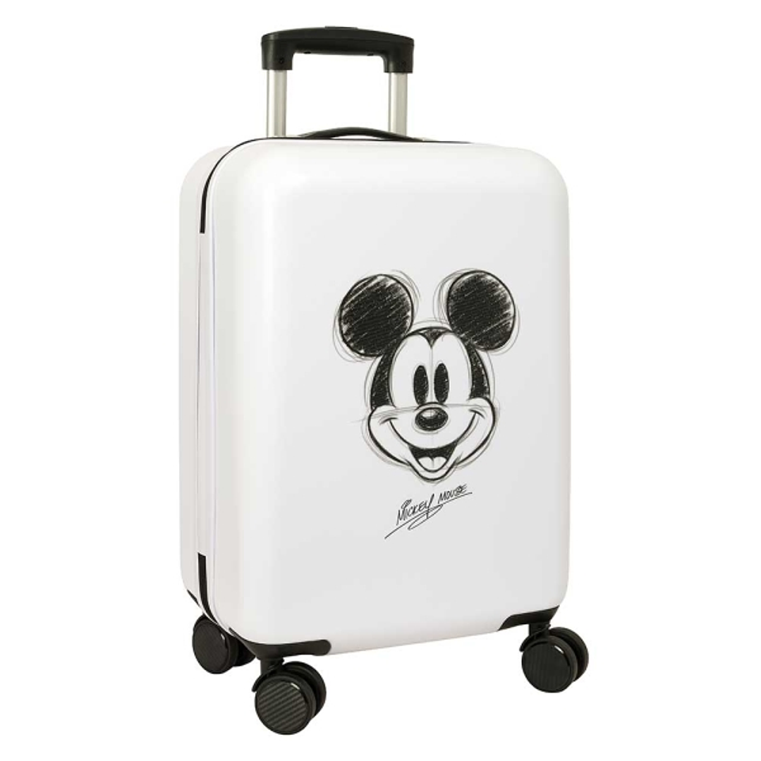 Safta Mickey Mouse Baby Maleta Trolley de Cabina 20 - 40.1L - Interior Organizado - Cierre con Candado - Ruedas Giratorias - Facil de Transportar - 3 1