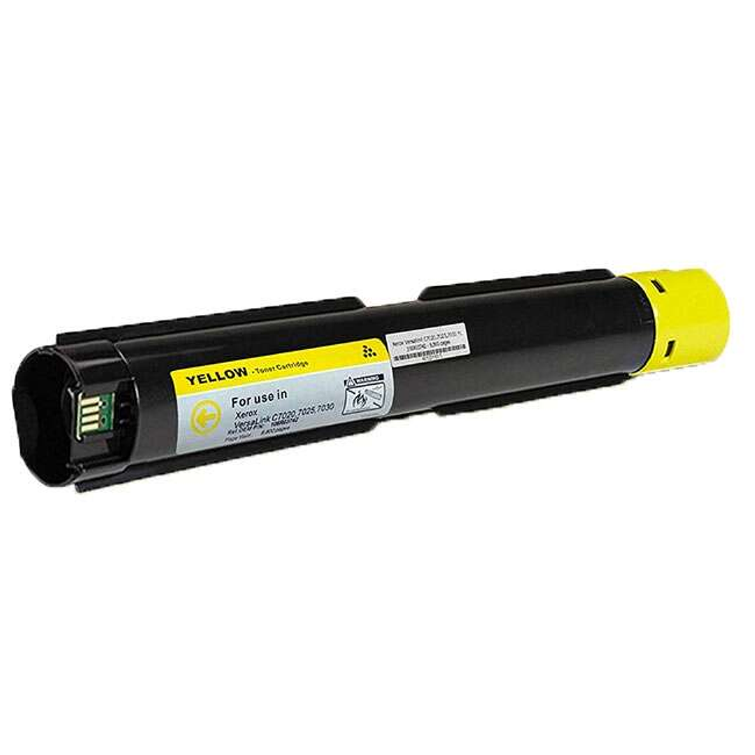 Xerox VersaLink C7020/C7025/C7030 Amarillo Cartucho de Toner Generico - Reemplaza 106R03738/106R03742 1