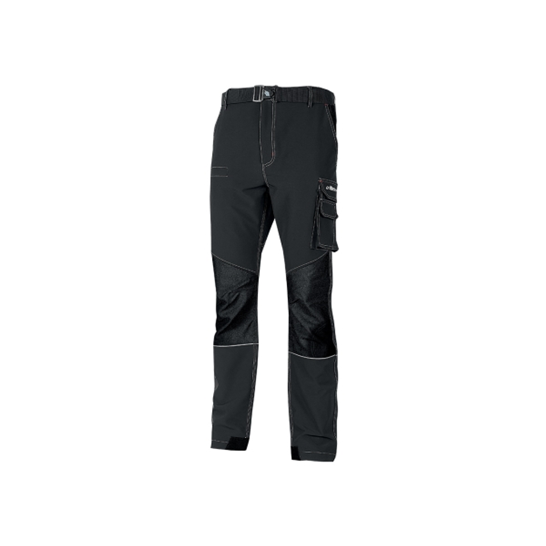 Upower Ibiza Pantalon de Trabajo Confortable - Talla XL - Tejido Tecnico Elastico, Bolsillos Inteligentes, Cinturon Integrado, Detalles Reforzados, Ci 1