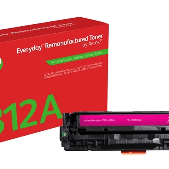 Xerox Everyday HP CF383A Magenta Cartucho de Toner Remanufacturado - Reemplaza 312A 1