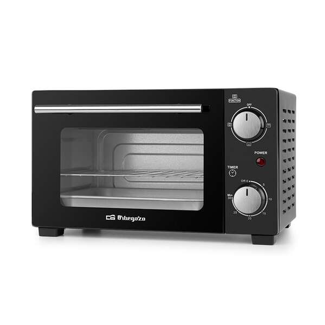 Orbegozo HO 985 Horno Electrico Multifuncion Potencia 800W - Capacidad 10L - Selector de Calor Superior - Inferior o Simultaneo - Temporizador 30 Minu 1