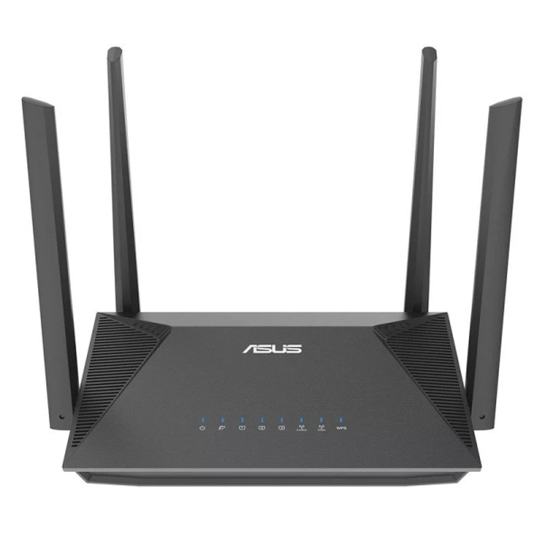 Asus RT-AX52 Router AX1800 WiFi 6 Dual Band AiMesh - Hasta 1800Mbps - 4 Puertos RJ45 LAN - 4 Antenas Externas 1