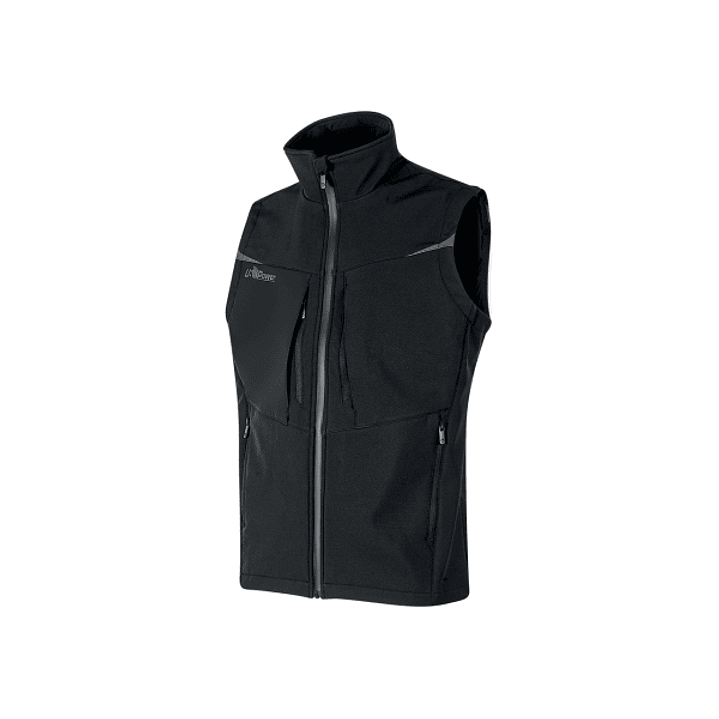 Upower Brio Chaleco de Trabajo Softshell - Talla M - Repelente al Agua, Interior de Microfleece, Tecnologia de Grafeno, Multiples Bolsillos, Insertos  1